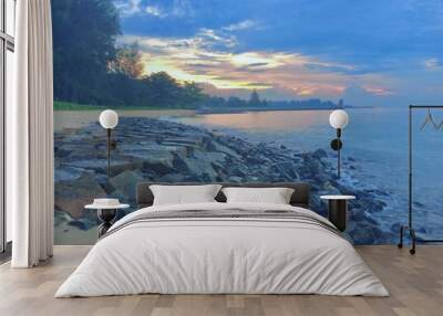 sunrise at the beach Wall mural