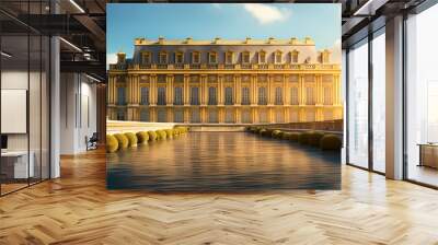 exterior scene of the Palace of Versailles Wall mural