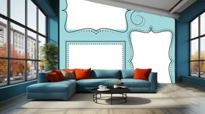 Retro design element or frame Wall mural