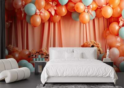 birthday party decoration HD 8K wallpaper Stock Photographic image Wall mural