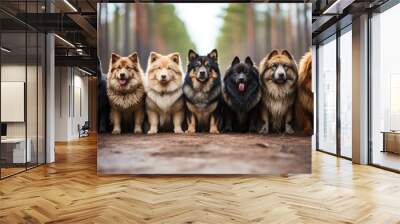 group of dogs   Wall mural