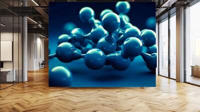 three dimensional atoms and their molecules, Wall mural