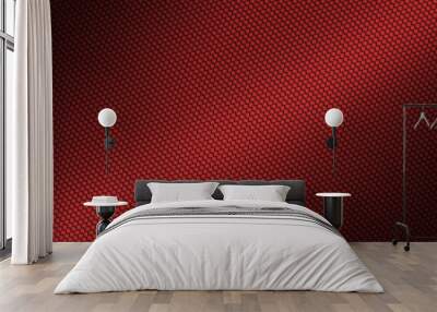 red carbon fiber texture background Wall mural