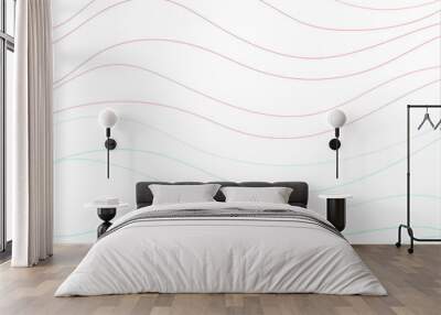 abstract background with waves Wall mural