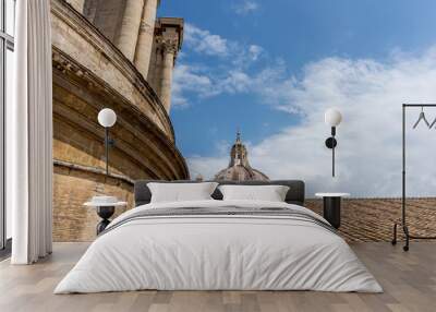 The dome of Saint Peters basilica at Vatican City Wall mural