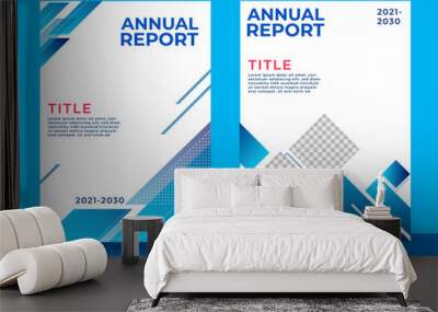 annual report design, cover design, corporate book cover design, business abstract cover, vector Wall mural