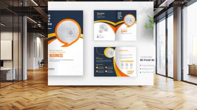 Corporate Business Bi-Fold Brochure Wall mural