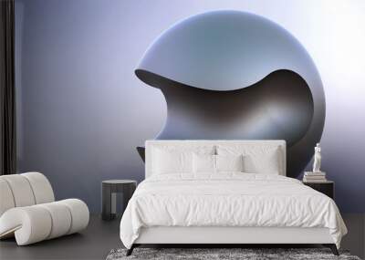 Curved-Cut Metal Ball Wall mural