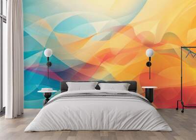 a abstract background for popular school presentation Wall mural