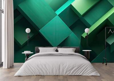 abstract background with a green color Generative AI Wall mural