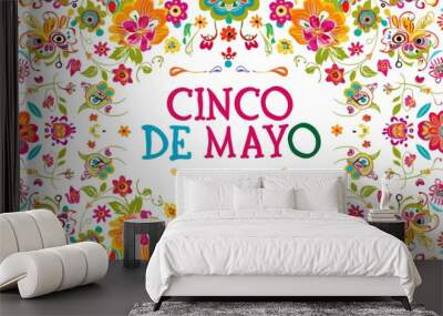 Cinco de Mayo celebration banner with text 