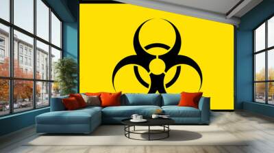 biohazard sign. Wall mural