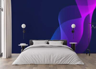 Vertical futuristic pink and blue abstract background Wall mural