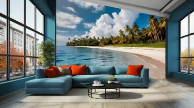 tropical beach Wall mural