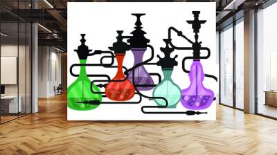 hookah Shisha, hookah icon Wall mural