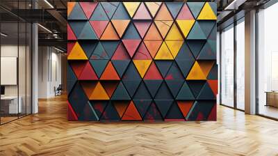 geometric abstract background  Wall mural