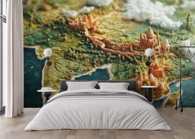 graphic resource  about  india  Wall mural