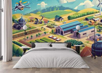 graphic resource for agriculture Wall mural