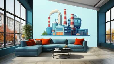 graphic resource for factory Wall mural