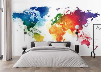 world map Wall mural