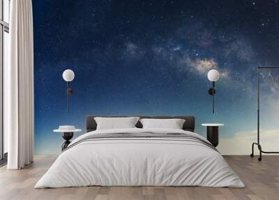 Milky Way in the night sky.  Wall mural