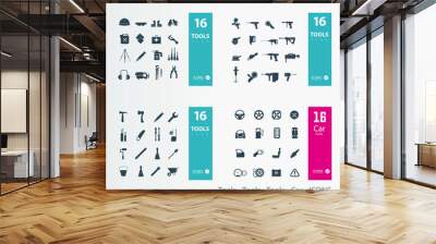 Tools - Tools - Tools - Car - ICONS Wall mural