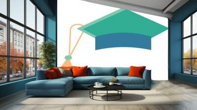 University, college school student cap icon vector Wall mural