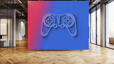 Esport retro video game pad symbol digital concept 3d illustration Wall mural