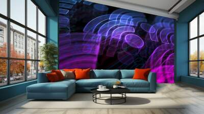 Wifi mobile network communication symbol digital concept 3d illustration Wall mural