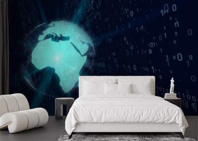 World of digital technology concept Wall mural