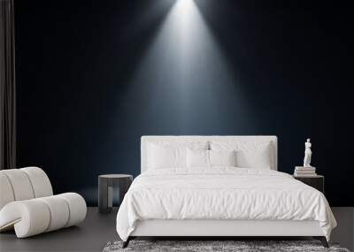 a focused spotlight illuminating a clean background Wall mural