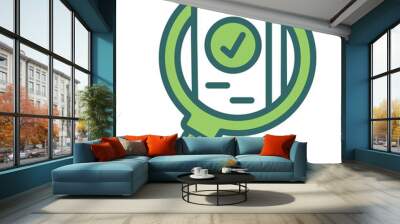 Analysis Icon Wall mural