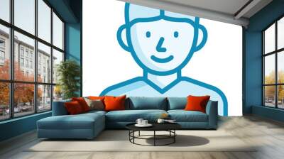 Hairline Icon Wall mural