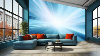 Abstract 3d background, glowing rays of light Wall mural