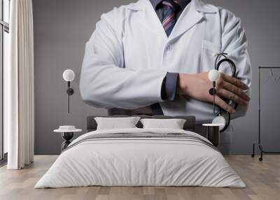  portrait of a medical doctor posing Wall mural