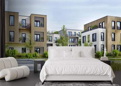 Modern residential buildings Wall mural