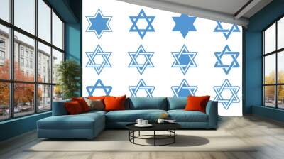 Star of David. Vector illustration. Wall mural