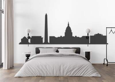 banner of washington d.c., washington icon Wall mural