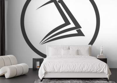 Book logo template Wall mural