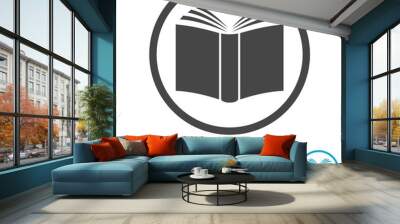 Book vector icon, 6 Colors Included Wall mural