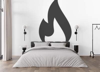 Gas Flame Icon Wall mural