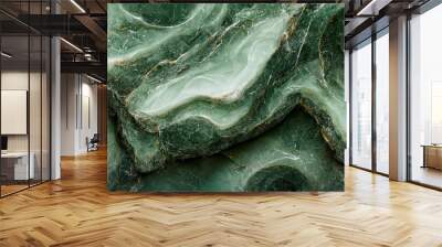 abstract green marble surface texture  background
 Wall mural