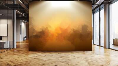 blurr abstract background with god light on stage Wall mural