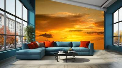 sunset sky Wall mural