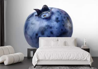 Surreal Blueberry: A Hyper-Realistic Artistic Rendering Wall mural