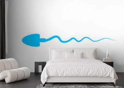 Sperm Cell Illustration Wall mural