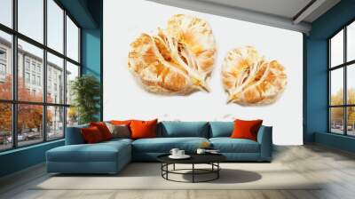 Two pomelo fruit isolated on white. Wall mural