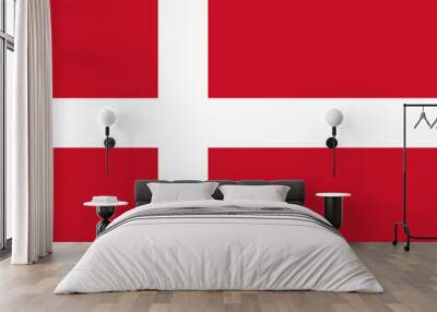 National flag of Denmark Wall mural