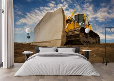 bulldozer Wall mural