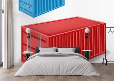 Freight container set Wall mural